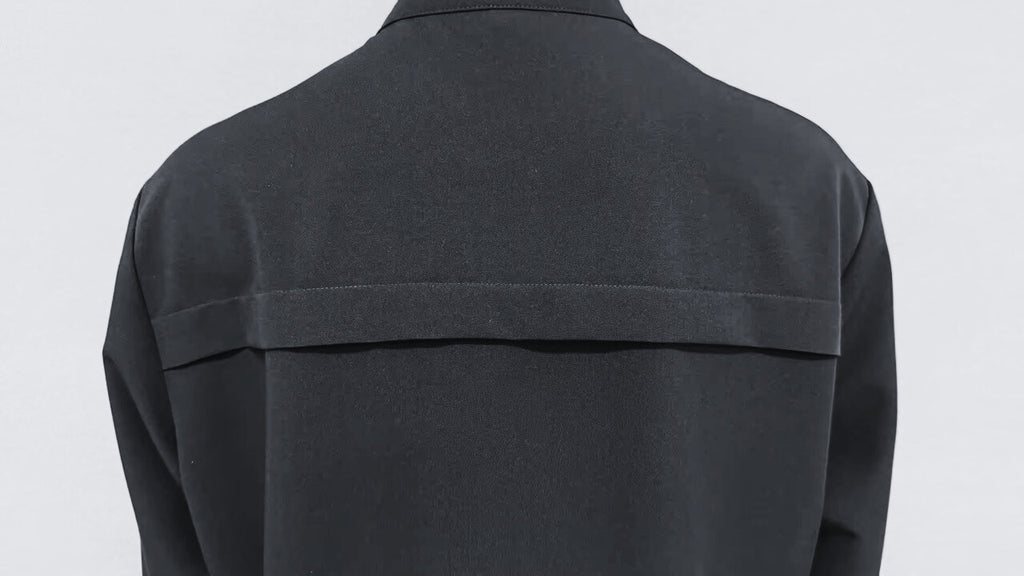 Classic Modest Scrub Top- Black