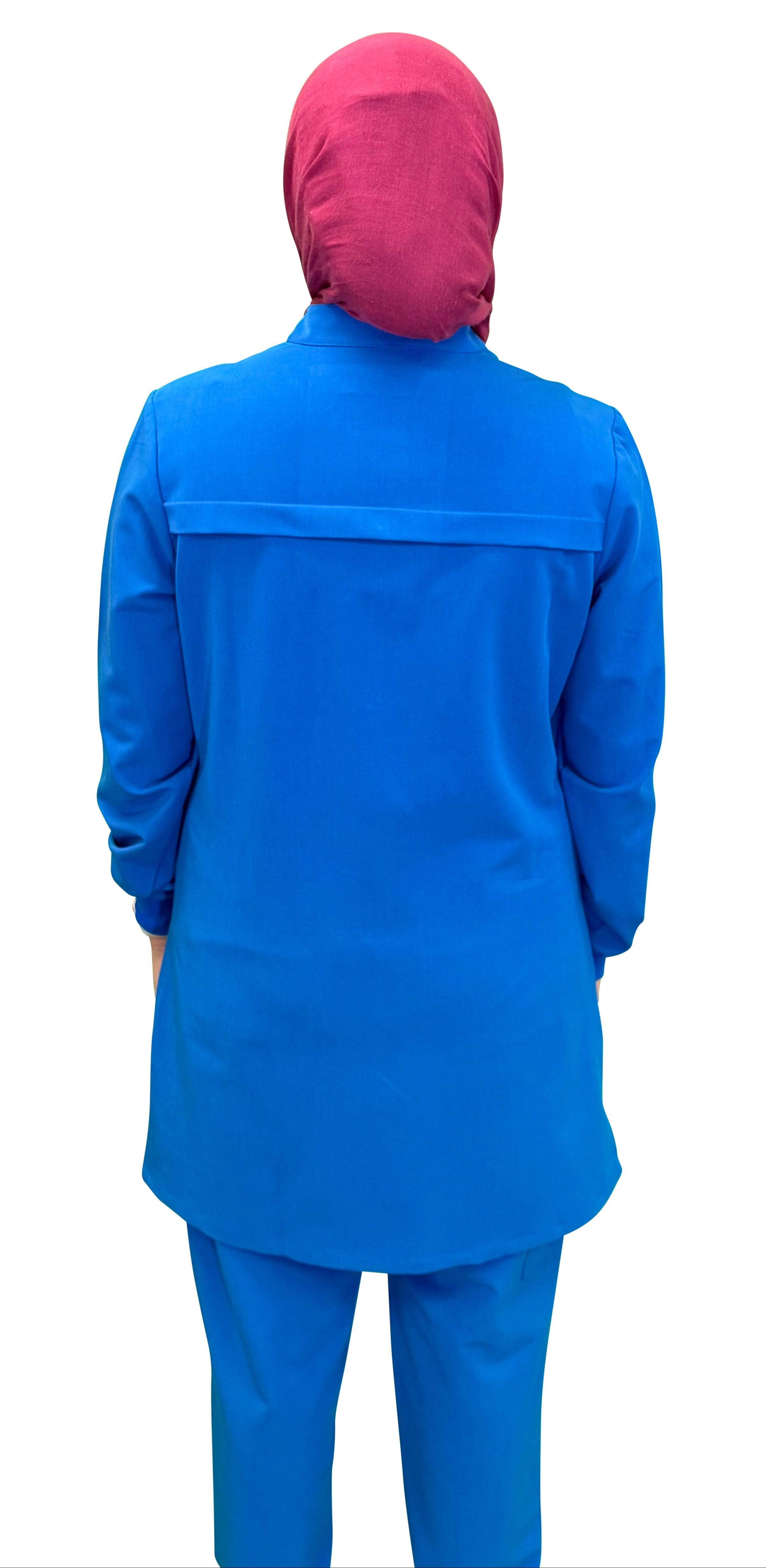 Classic Modest Scrub Top- Royal Blue