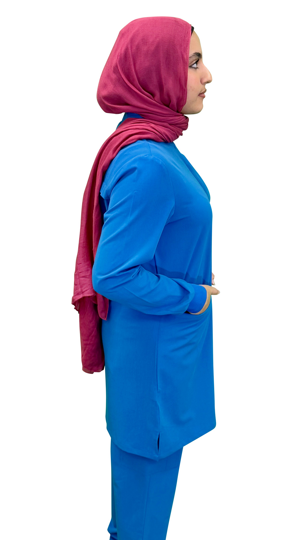 Classic Modest Scrub Top- Royal Blue