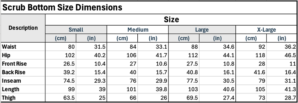 Classic Scrub Bottom- Royal Blue